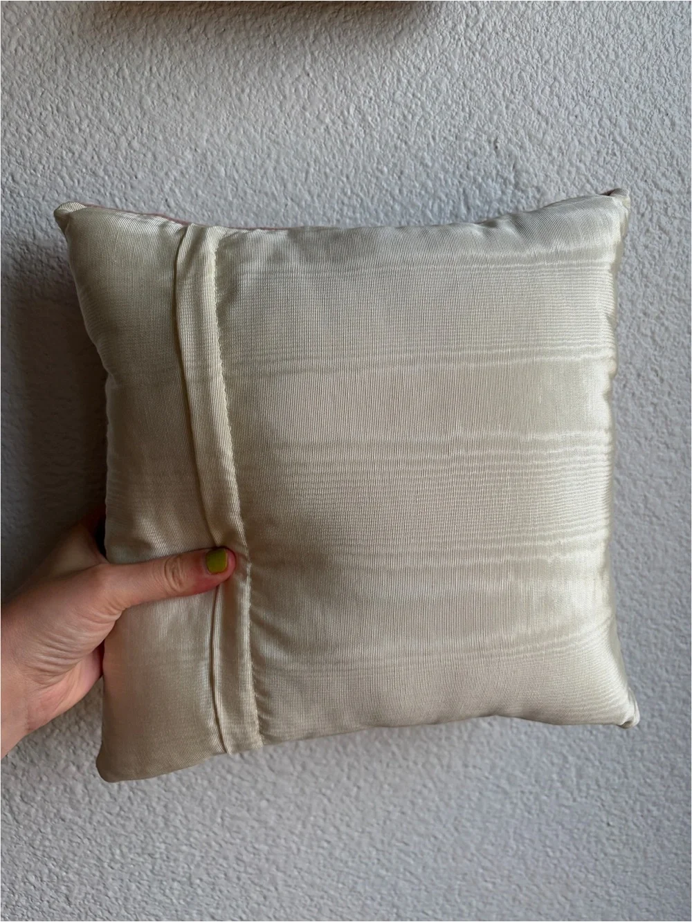 Vintage Mauve Needlepoint Mosaic Throw Pillow